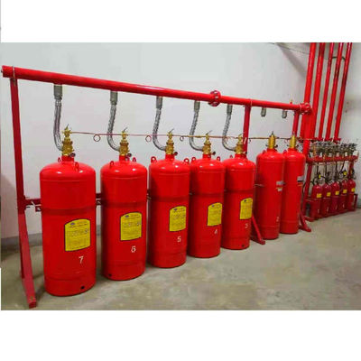 ποιότητας  Red FM200 Pipe Network System 4.2MPa / 5.6MPa Mixed Gas Fire Suppression System εργοστάσιο