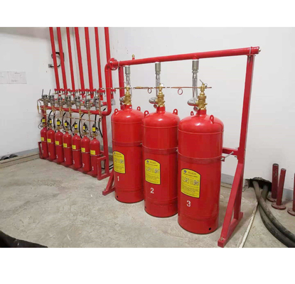 Κόκκινο Άοσμο Hfc227ea FM200 Σύστημα καταστολής αερίων υψηλή ασφάλεια φιλικό προς το περιβάλλον