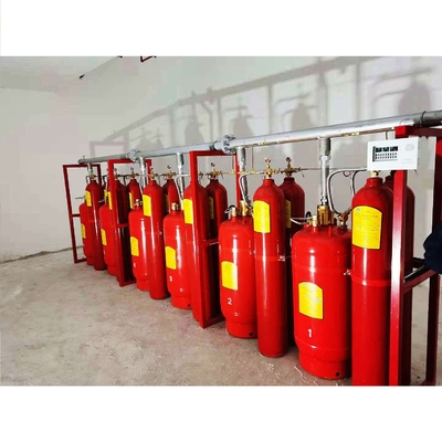 90Ltr FM200 Σύστημα ροής έμβολο εξοπλισμός πυρόσβεσης Ηλεκτρική λειτουργία χειροκίνητης εκκίνησης