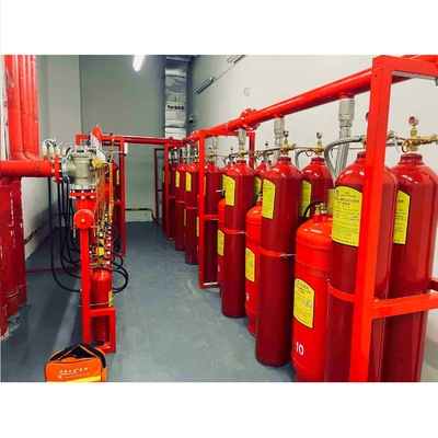 90Ltr FM200 Σύστημα ροής έμβολο εξοπλισμός πυρόσβεσης Ηλεκτρική λειτουργία χειροκίνητης εκκίνησης