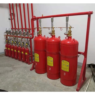 90L FM200 Εργασιακή πίεση κυλίνδρου 5,6Mpa Κόκκινα δοχεία FM200