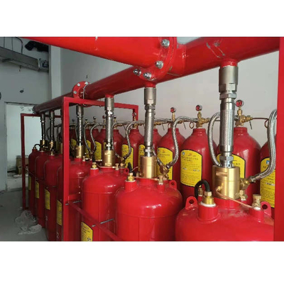 5.6Mpa 120L Τύπος FM200 Σύστημα καταστολής πυρκαγιάς Επταφθοροπροπάνιο κόκκινο Χρώμα