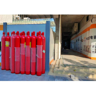Πολυλειτουργικό σύστημα πυρόσβεσης με αδρανές αέριο IG100 υψηλή αντοχή κόκκινο χρώμα