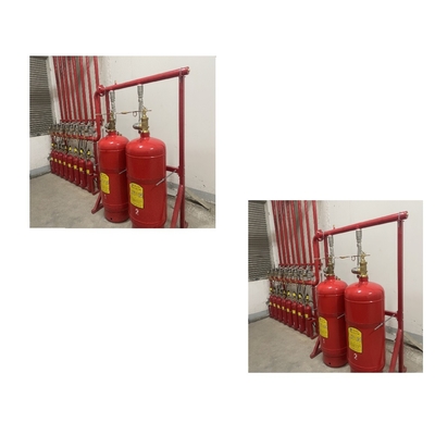 Σύστημα πυρόσβεσης αερίου 120L Κόκκινο Fm200 Αυτοματοποιημένο πυροσβεστήρα