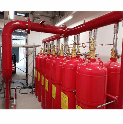Υψηλής Ασφάλειας Κόκκινο FM200 Κύλινδρο Heptafluoropropane HFC 227ea Σύστημα καταστολής αερίων