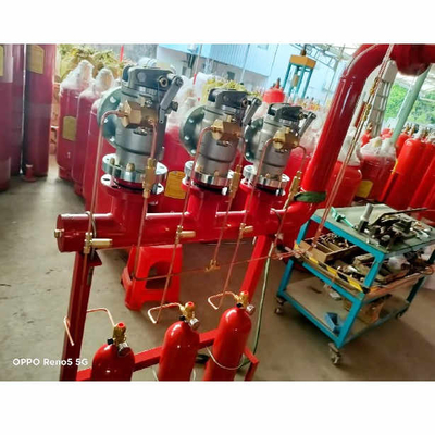 5.6Mpa FM200 Σύστημα ροής έμβολο HFC-227 Κόκκινος κυλίνδρος πυροσβεστήρας