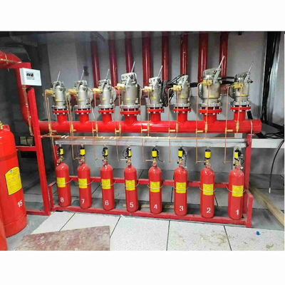 Υψηλή ασφάλεια HFC-227ea FM200 Σύστημα ροής έμβολο Συστήματα καταστολής αερίων Δίκτυο σωλήνων