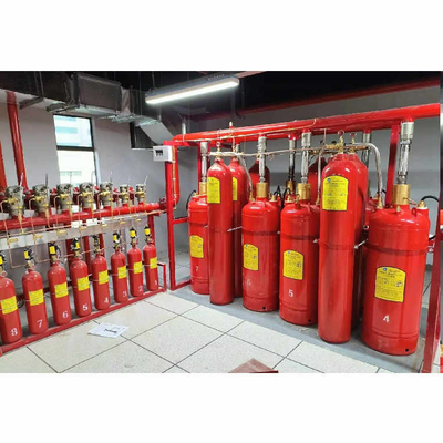 Τύπο αγωγού FM200 Σύστημα ροής έμβολο Heptafluoropropane Σύστημα καταστολής αερίων
